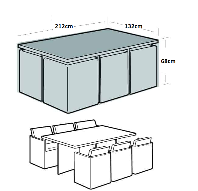 Large Cube Set Cover 6/8/10/12 seater - Image 4