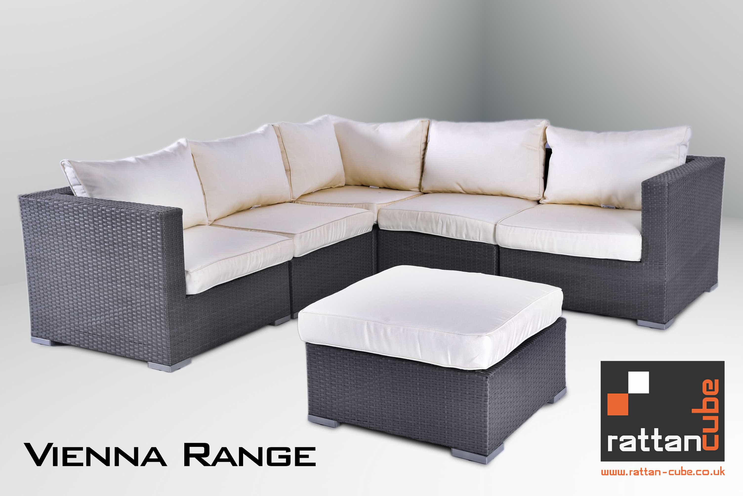 Vienna Corner Sofa Now In Grey Rattan!